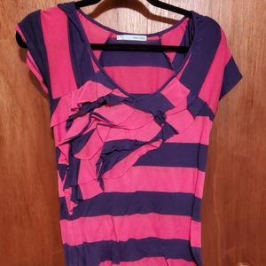 Medium blue and pink shirt from Maurices.
